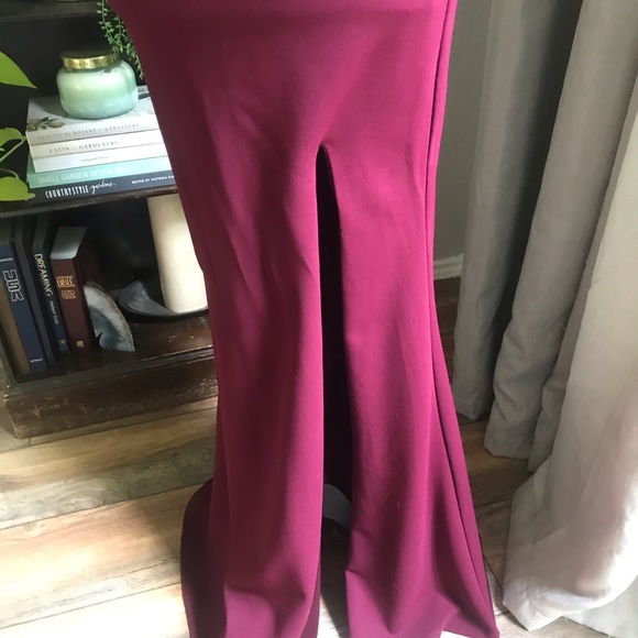 Lulu’s Burgundy Strapless Maxi Dress - Bridesmaids - Picture 2 of 5